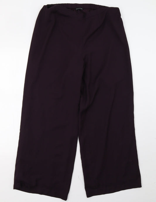 Womens UK Size 14 Wardrobe Regular Fit  Purple Trousers