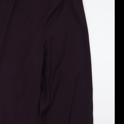 Womens UK Size 14 Wardrobe Regular Fit  Purple Trousers