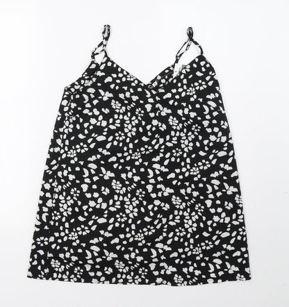 pep*co Womens Black Polka Dot  Basic Tank Size 10