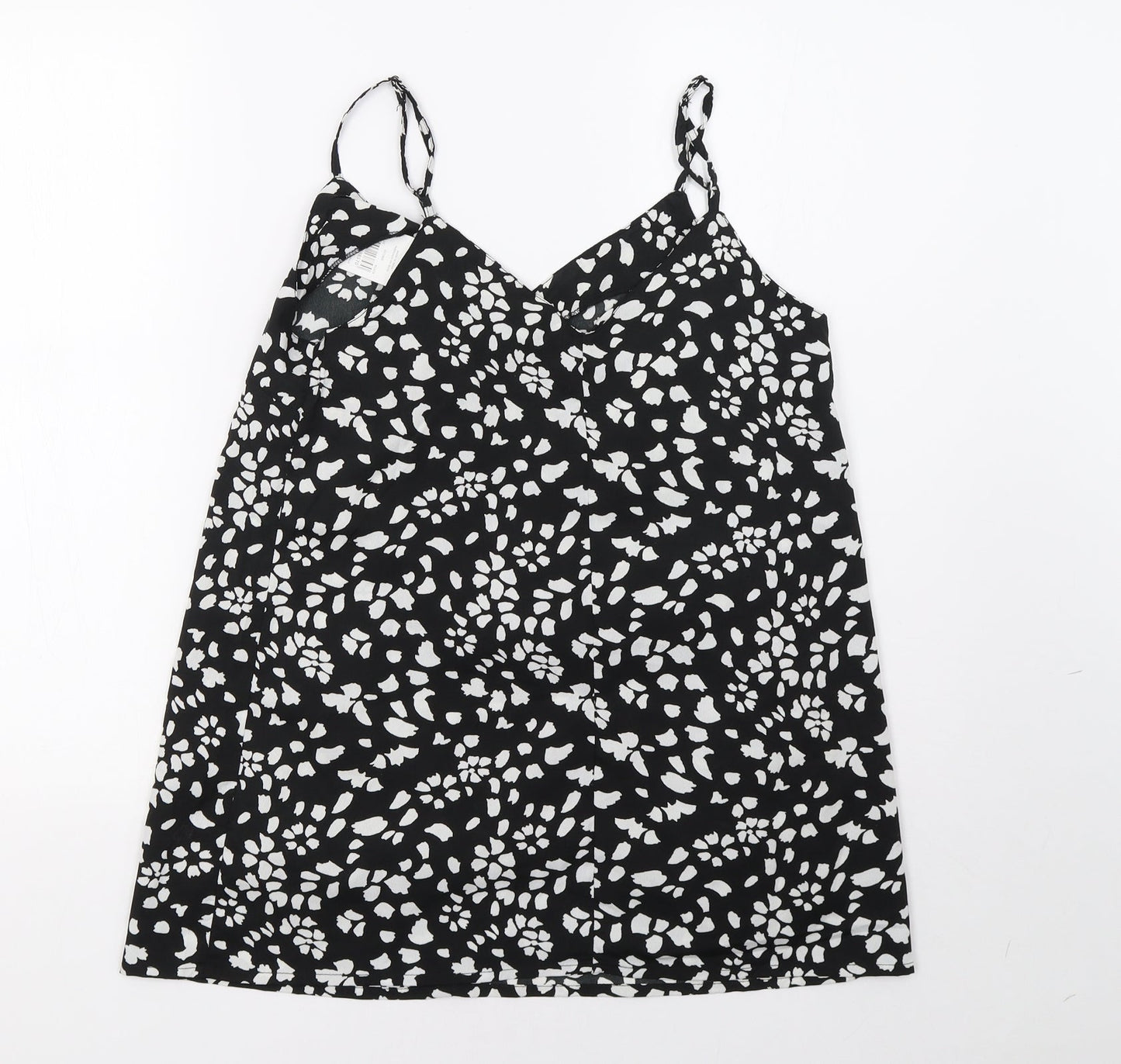 pep*co Womens Black Polka Dot  Basic Tank Size 10