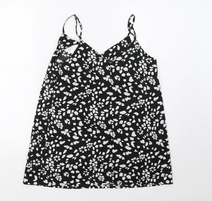 pep*co Womens Black Polka Dot  Basic Tank Size 10