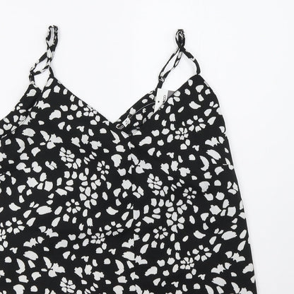 pep*co Womens Black Polka Dot  Basic Tank Size 10