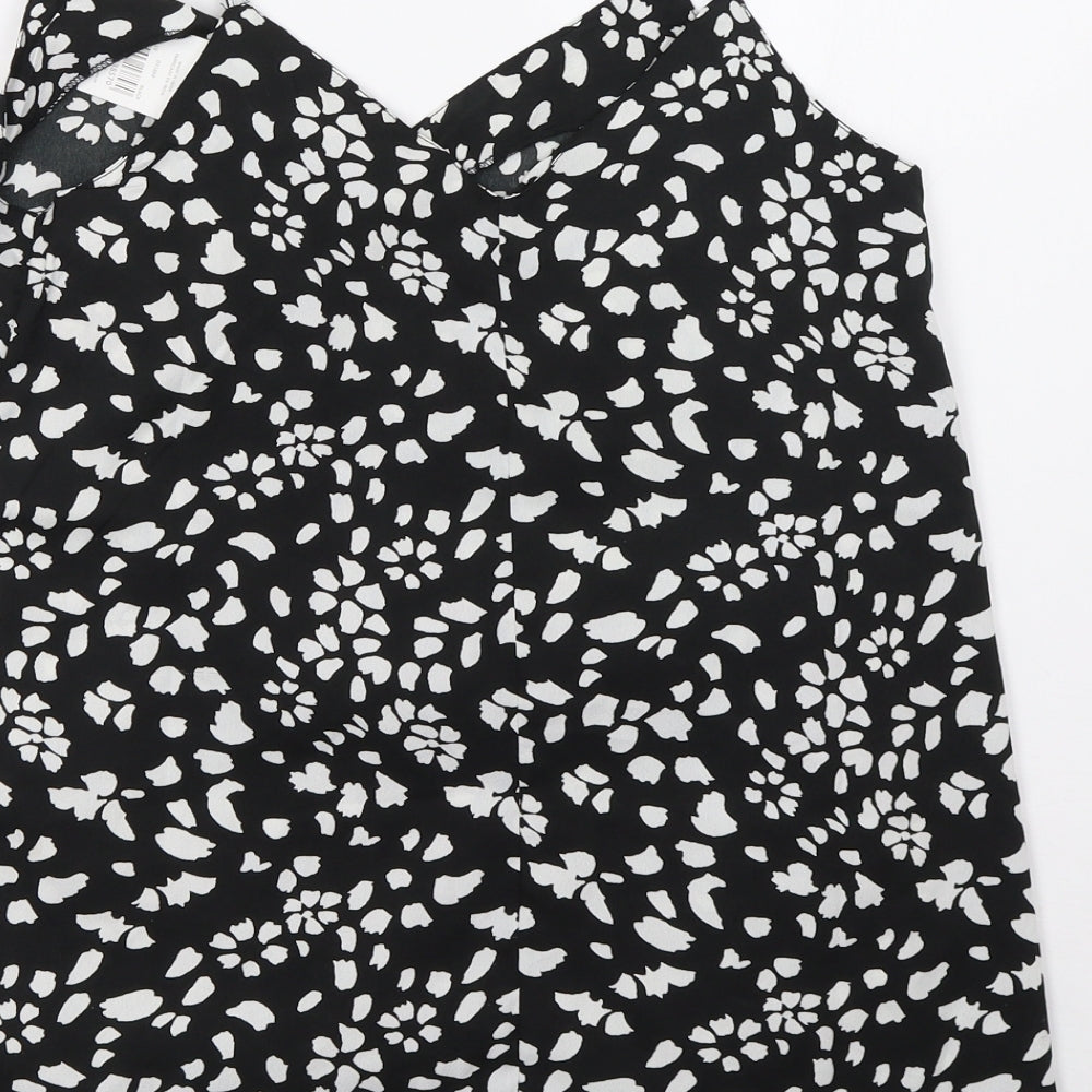 pep*co Womens Black Polka Dot  Basic Tank Size 10