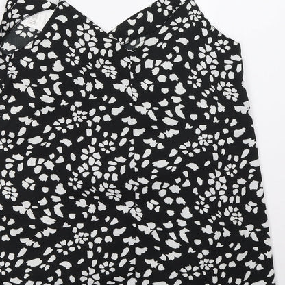 pep*co Womens Black Polka Dot  Basic Tank Size 10