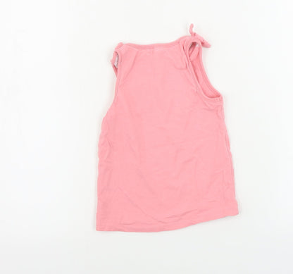 George  Girls Pink   Camisole T-Shirt Size 5-6 Years