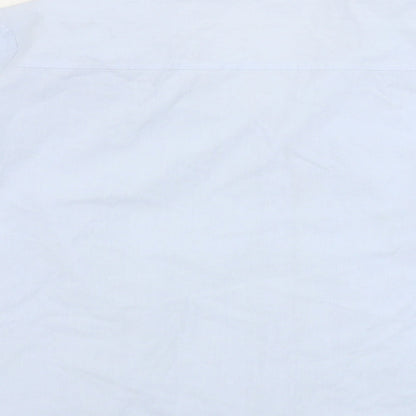 AMARANTO Womens Blue   Basic Button-Up Size 16