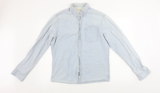 River Island Mens Grey    Button-Up Size M