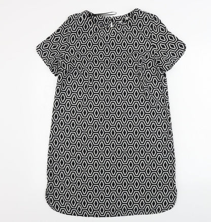 Peacocks  Womens White Geometric  A-Line  Size 12