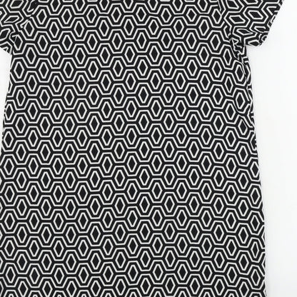 Peacocks  Womens White Geometric  A-Line  Size 12