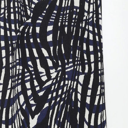 H&M  Womens Black Geometric  A-Line  Size M