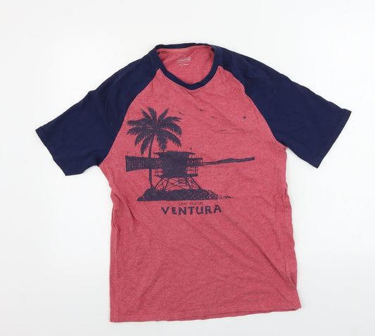 Marks and Spencer  Mens Pink    T-Shirt Size S