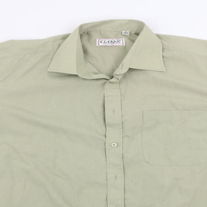 classics  Mens Green    Button-Up Size M