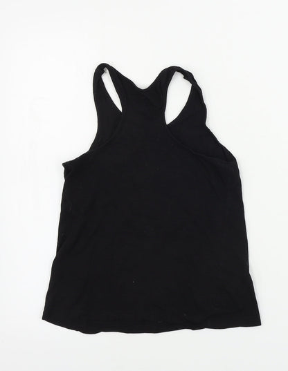 H&M  Girls Black   Basic Tank Size 8-9 Years