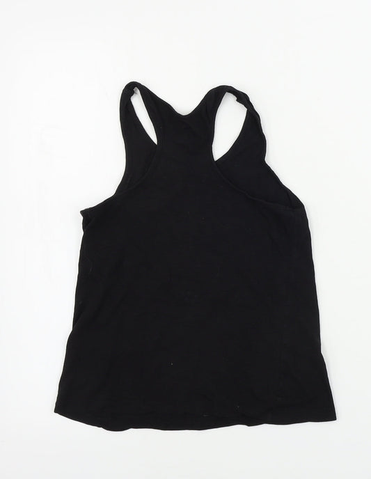H&M  Girls Black   Basic Tank Size 8-9 Years