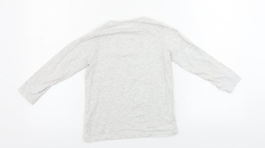 Primark  Girls Grey   Basic T-Shirt Size 5-6 Years