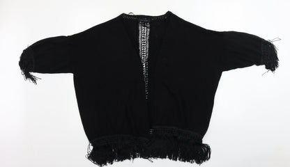 Womens UK Size 14 Atmosphere Black Cardigan Jumper