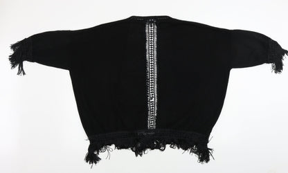 Womens UK Size 14 Atmosphere Black Cardigan Jumper