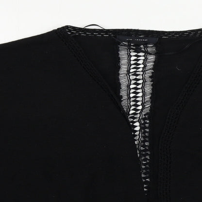 Womens UK Size 14 Atmosphere Black Cardigan Jumper