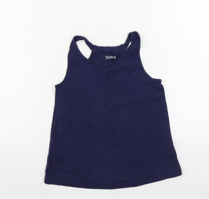 Nutmeg  Girls Blue   Basic T-Shirt Size 9-10 Years