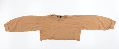 Womens UK Size 8 PRETTYLITTLETHING Brown Pullover Jumper
