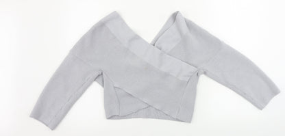 Boohoo  Womens Grey   Pullover Jumper Size M