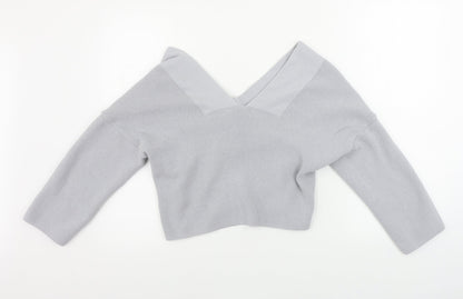 Boohoo  Womens Grey   Pullover Jumper Size M