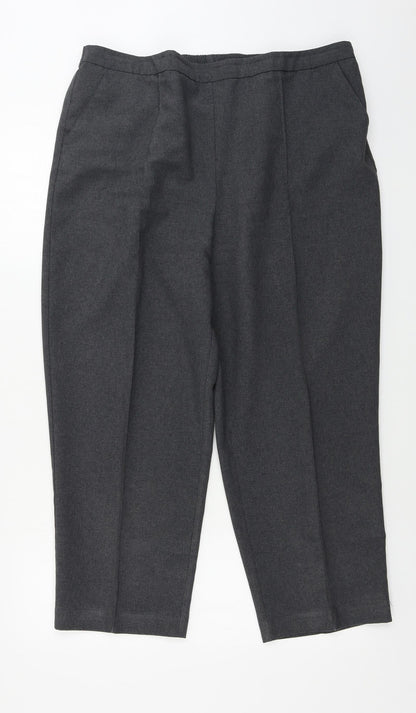 Womens UK Size 34 in EWM Regular Fit  Grey Trousers