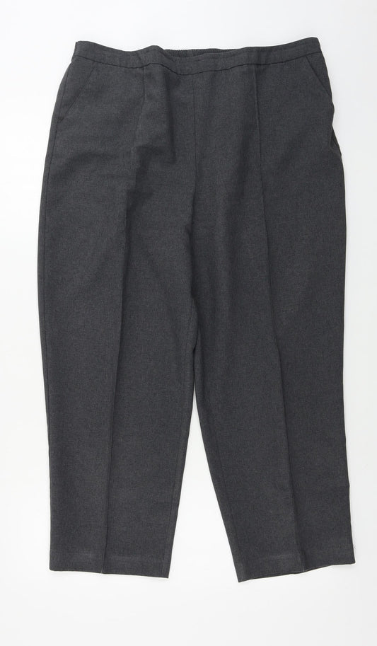 Womens UK Size 34 in EWM Regular Fit  Grey Trousers