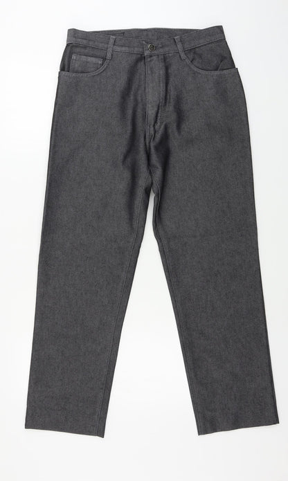 jist  Mens Grey Houndstooth  Straight Jeans Size 30 in L27 in