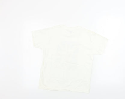 Fruit of the Loom  Boys Ivory   Basic T-Shirt Size 7-8 Years