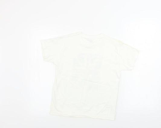 Fruit of the Loom  Boys Ivory   Basic T-Shirt Size 7-8 Years