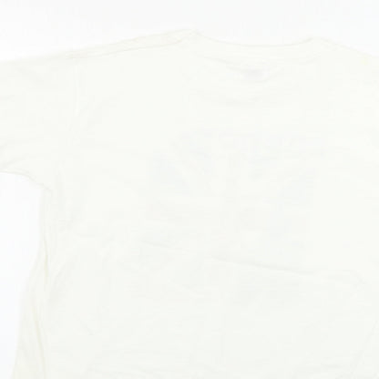Fruit of the Loom  Boys Ivory   Basic T-Shirt Size 7-8 Years