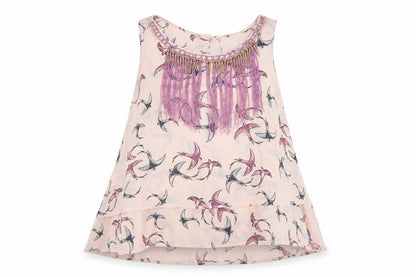 Womens UK Size M Preworn Pink Basic Tank