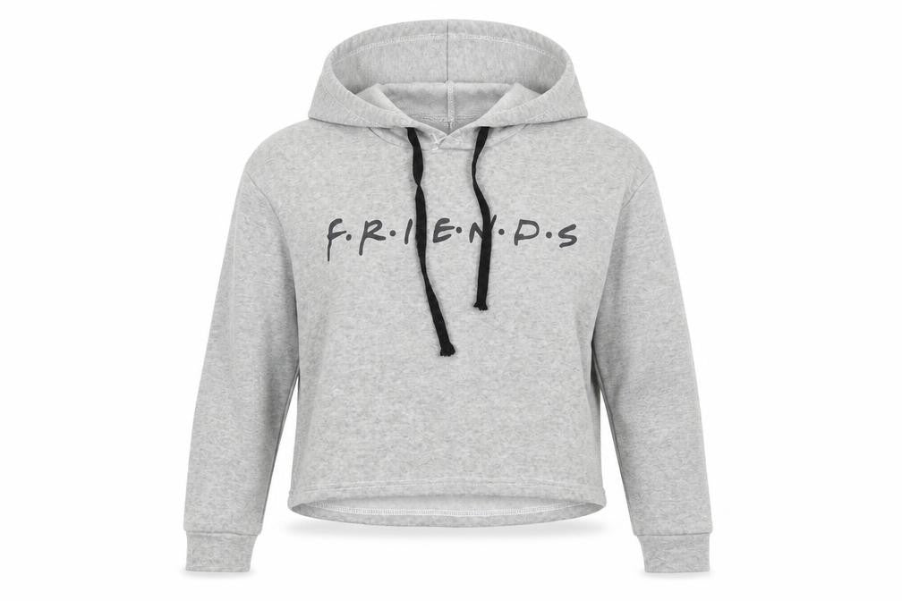Womens Grey   Pullover Hoodie Size L