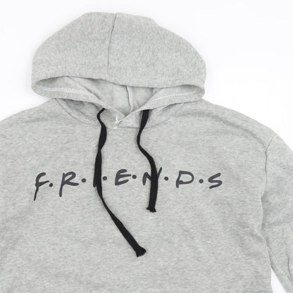Womens Grey   Pullover Hoodie Size L