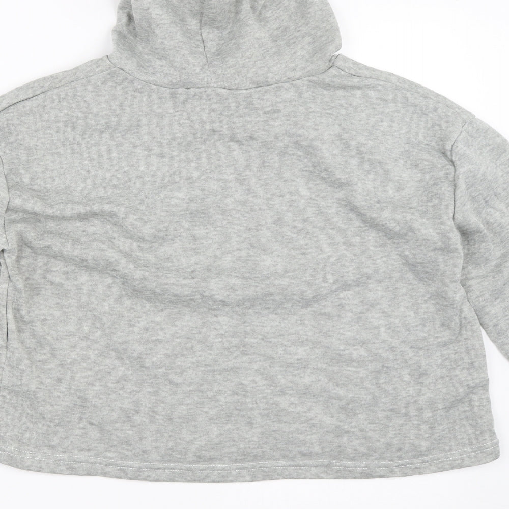 Womens Grey   Pullover Hoodie Size L