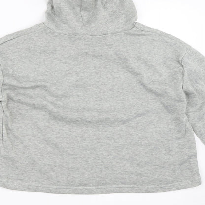 Womens Grey   Pullover Hoodie Size L