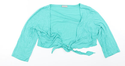 Womens UK Size 16 Per Una Green Cardigan Jumper