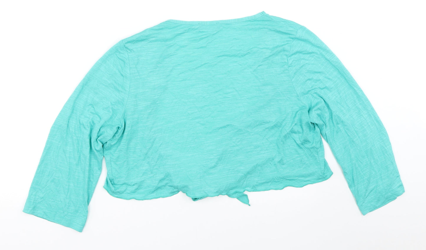 Womens UK Size 16 Per Una Green Cardigan Jumper