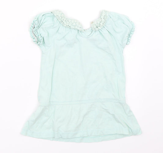 Uttam Kids Girls Blue   Basic T-Shirt Size 4-5 Years