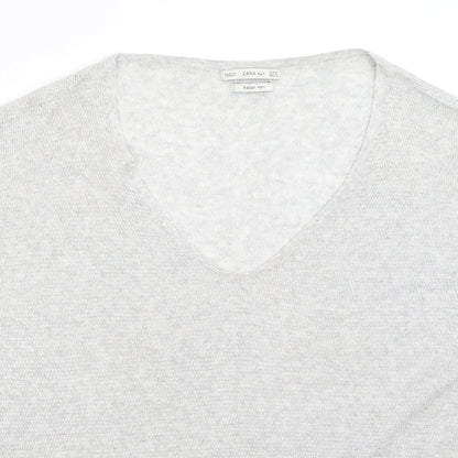 Womens UK Size M Zara Grey Pullover Jumper