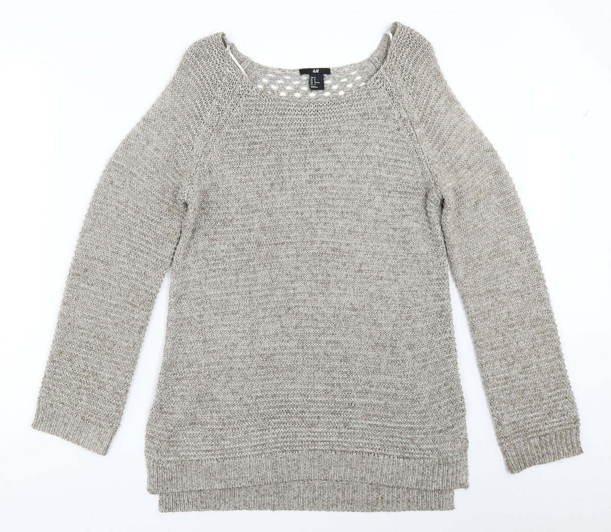 H&M Womens Grey   Pullover Jumper Size M