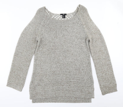 H&M Womens Grey   Pullover Jumper Size M