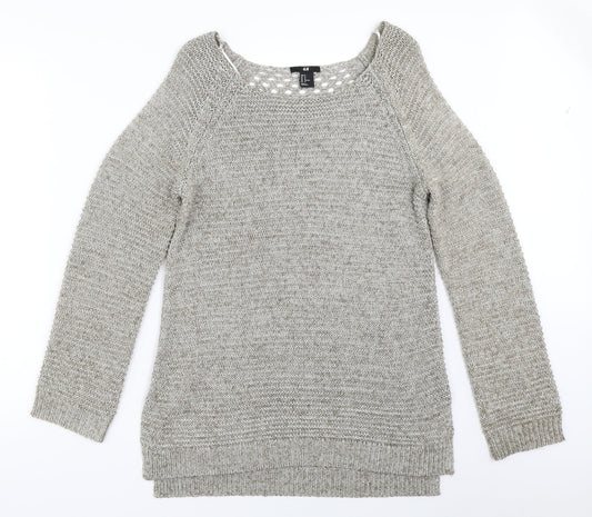H&M Womens Grey   Pullover Jumper Size M
