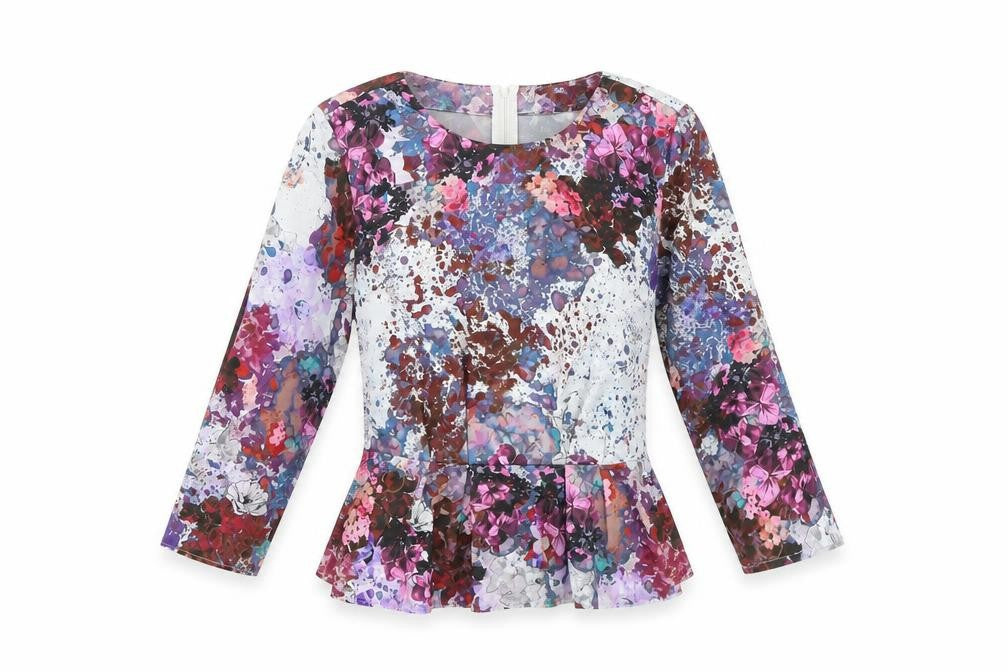 Womens UK Size 6 H&M Multicoloured Basic Blouse