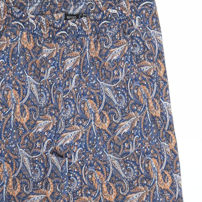 ESMARA Womens Multicoloured Geometric  Cropped Trousers Size 14 L22 in