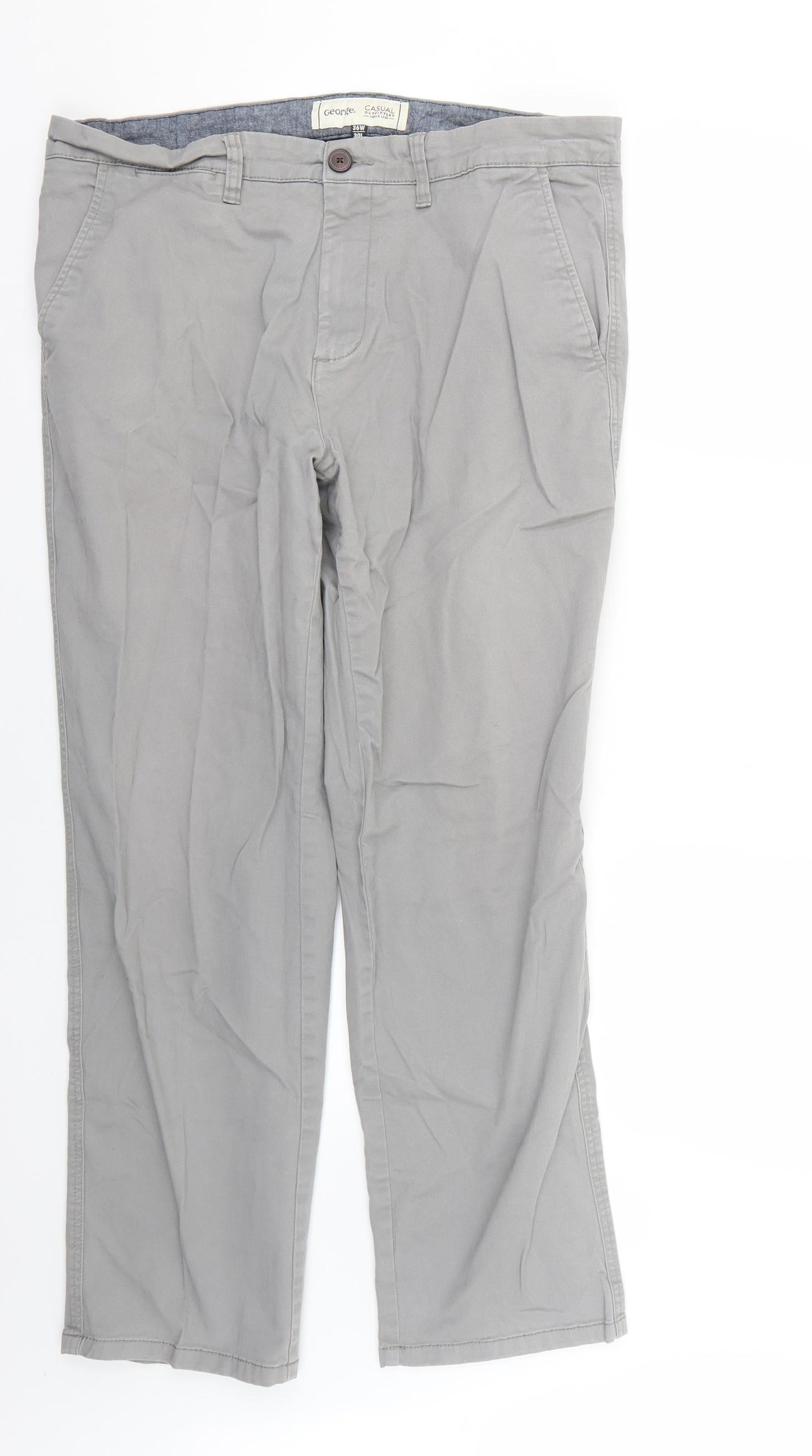 George Mens Grey   Straight Jeans Size 36 L27 in