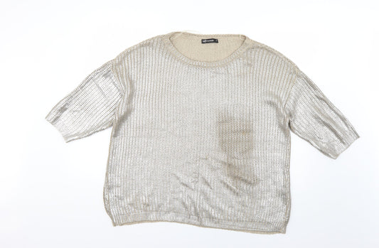 Internacionale Womens Gold   Pullover Jumper Size 12