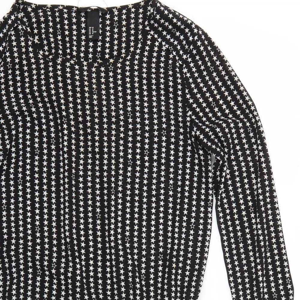 Womens UK Size 10 H&M Multicoloured Basic Blouse