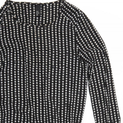 Womens UK Size 10 H&M Multicoloured Basic Blouse